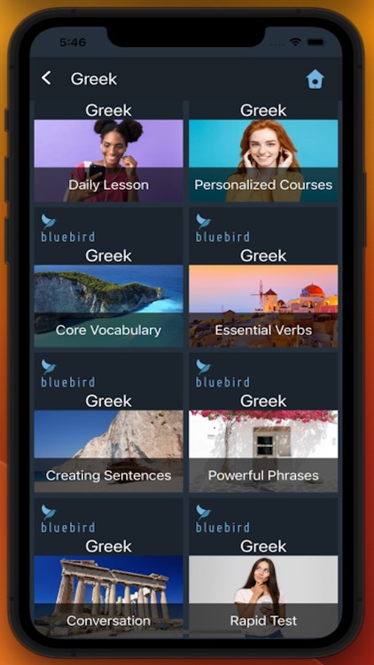 Bluebird: Learn Greek