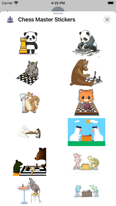 Screenshot #1 pour Chess Master Stickers