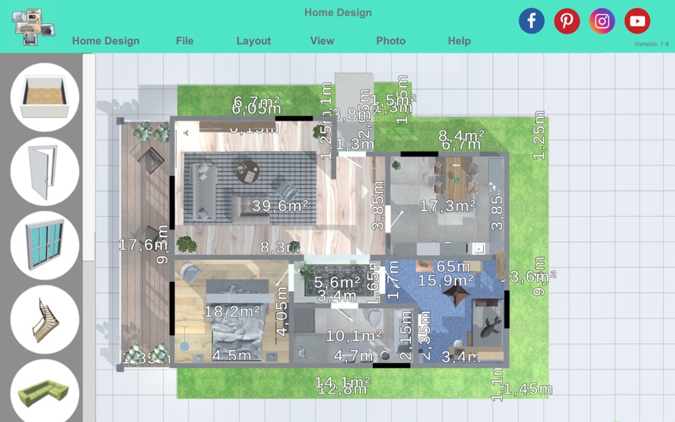 Home Design Floor Plan - 1.2 - (macOS)