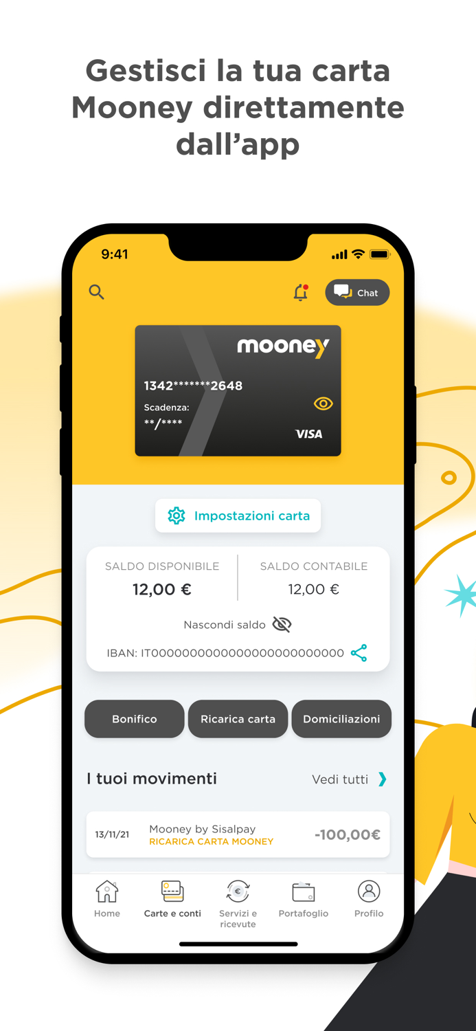 Mooney App pagamenti digitali