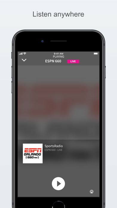 ESPN Radio Orlando Screenshot