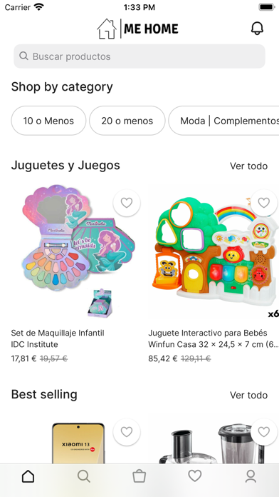 MeHome Tienda Screenshot