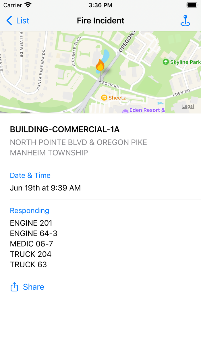 Lancaster County Incidents