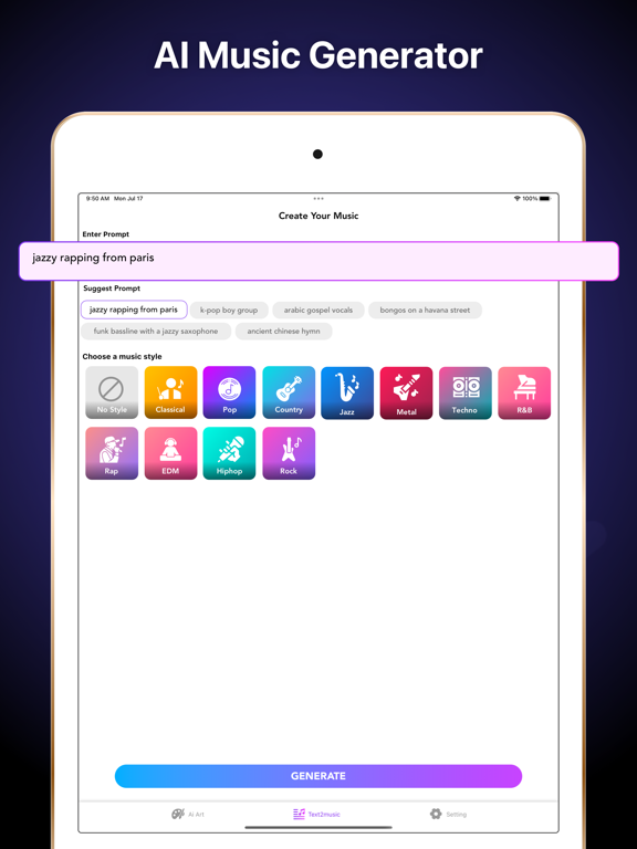 Artificial Intelligence Art iPad screenshot 4 - Graphics & Design app