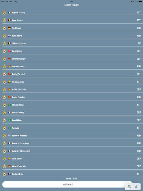 Screenshot #6 pour Football Genius - Trivia