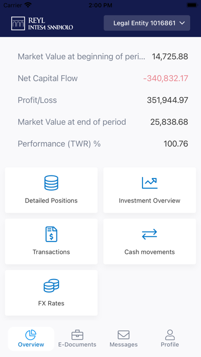 REYL Banking Screenshot
