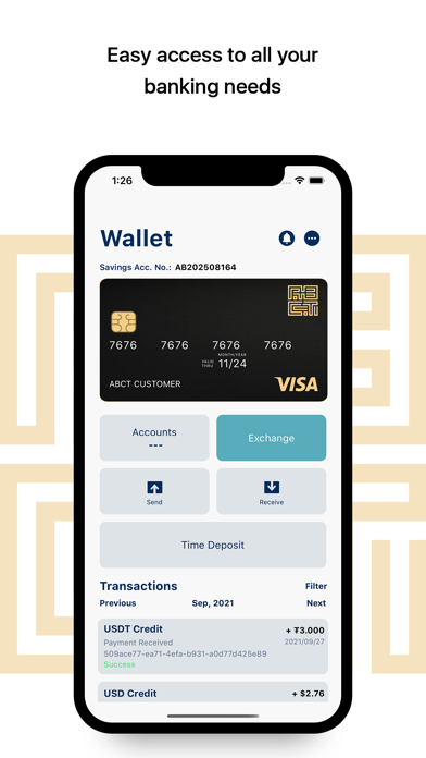 ABCT Banking Screenshot