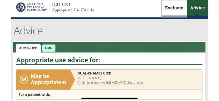 ICD-CRT Appropriate Use