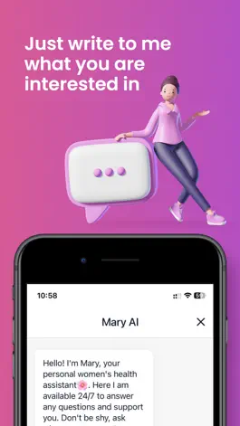 Game screenshot Mary AI: Women Health Chat hack