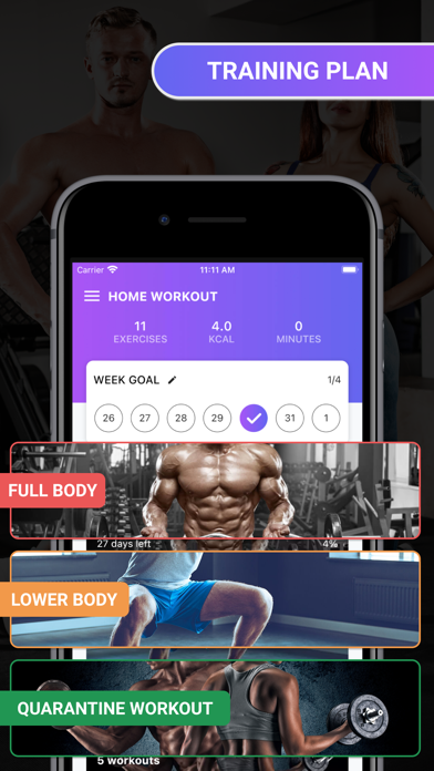 Home Workout For Men Women Screenshot