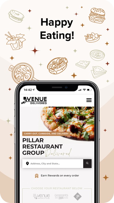 PILLAR Restaurants by Venue Screenshot