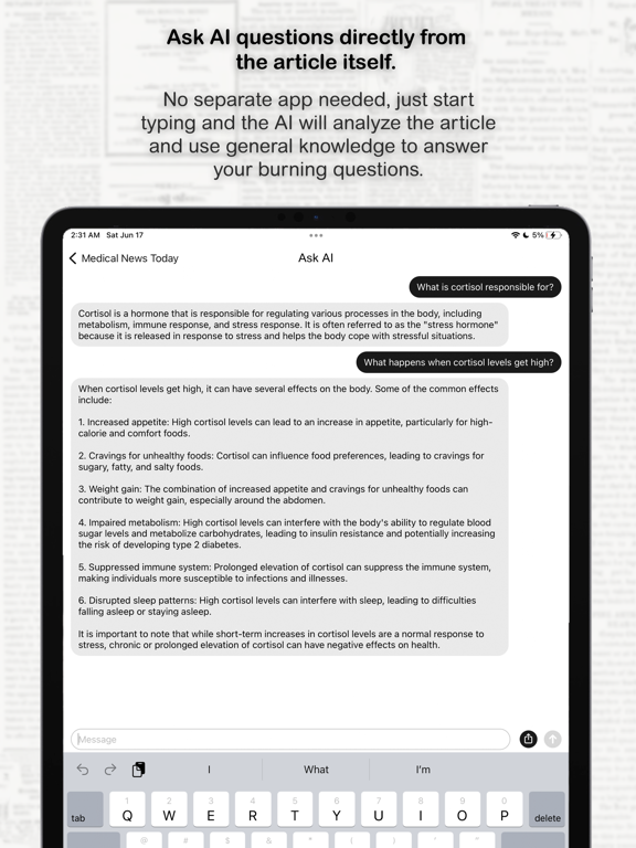 LUCIE News - News By AI iPad screenshot 2 - News app
