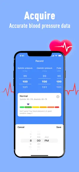 Game screenshot Blood  Pressure Recorde App mod apk