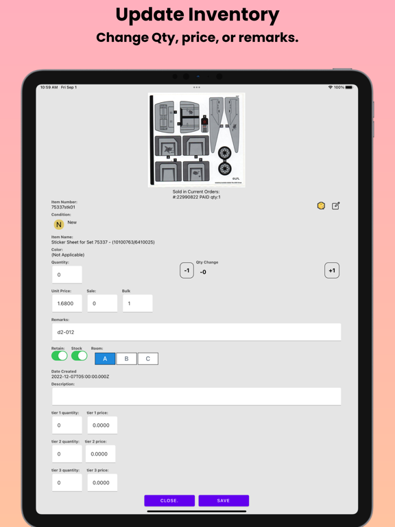 Screenshot #6 pour BrickSeller Companion