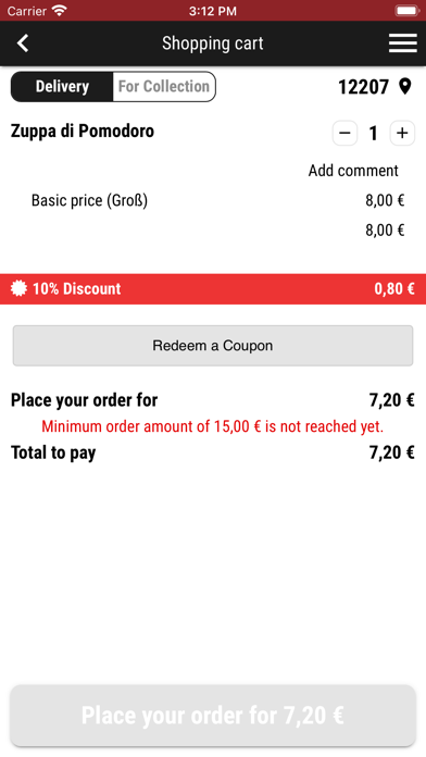 Piccola Pizzeria Berlin Screenshot