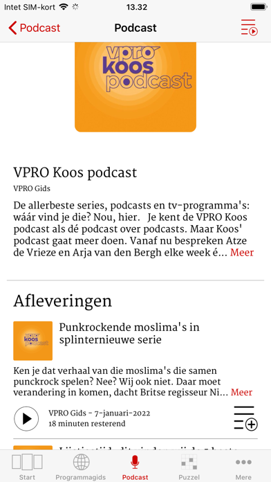 VPRO Gids Screenshot
