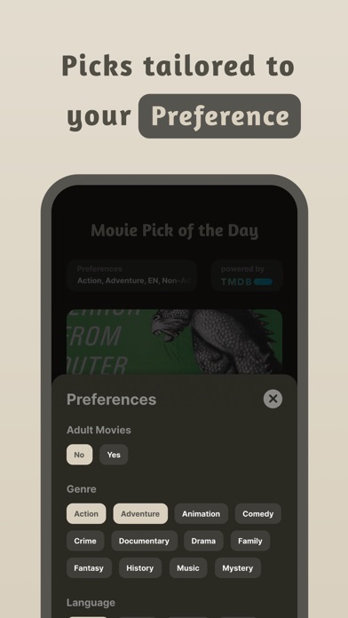 Movie Pick of the Day Screenshot