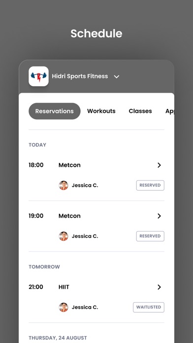 Hidri Sports Fitness Screenshot