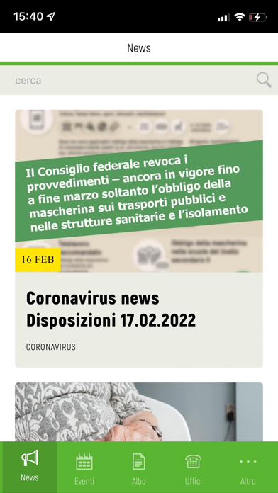 Comune di Vacallo Screenshot