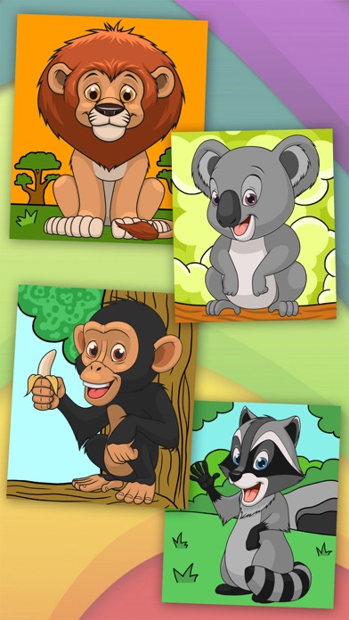Animals magic coloring pages Screenshot