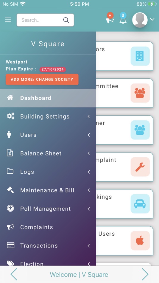 #4. Admin V Square (iOS) By: Communities Heritage Private Limited