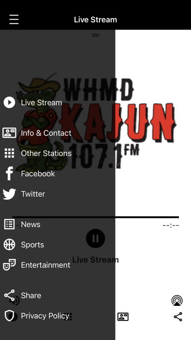 Kajun 107 Screenshot