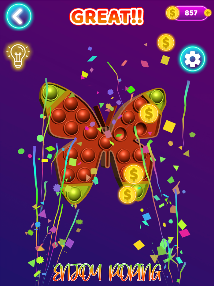 Pop It Glow Magic Fidget Toys