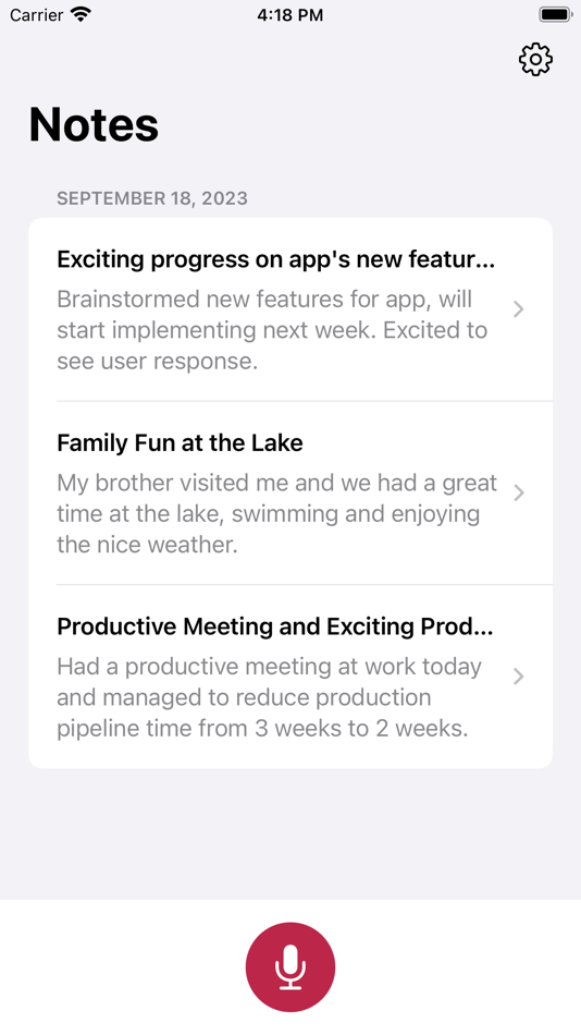 #1. AI Memos: Audio Notes (iOS) 由: Finn Pauls