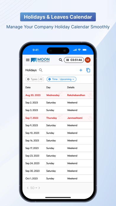 Moon HRM: HR & Employee Portal Screenshot