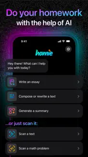 homie ai - scan math & solve problems & solutions and troubleshooting guide - 3