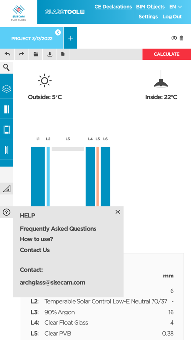 Şişecam GlassTool Screenshot