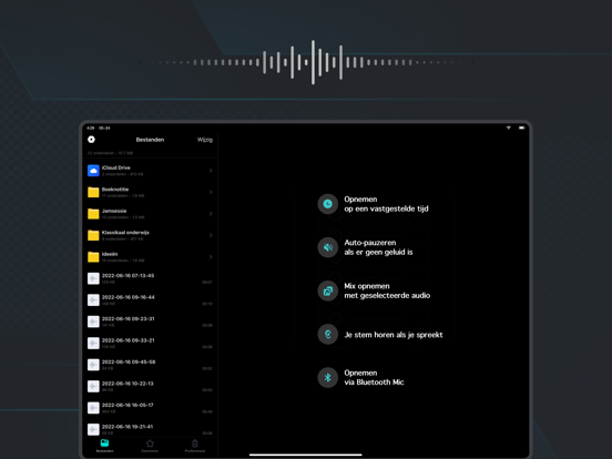 Dictafoon - Geluidsrecorder iPad app afbeelding 5