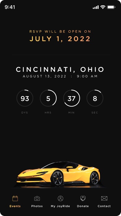 JoyRide App Screenshot