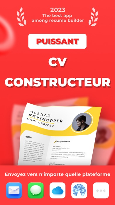 Screenshot #1 pour CV maker • Resume builder
