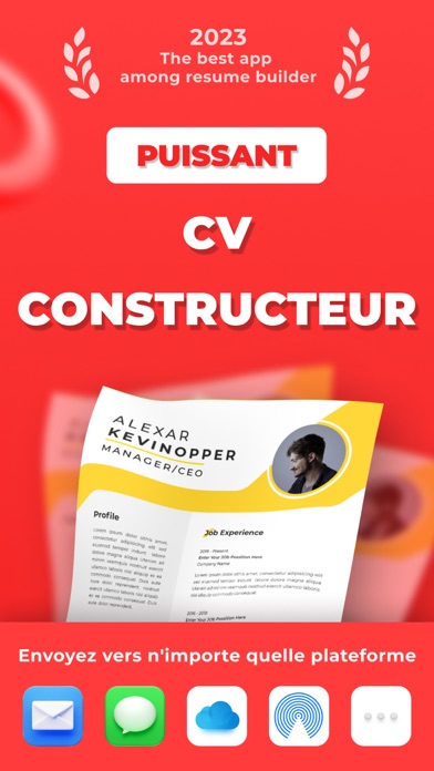 Screenshot #1 pour Resume maker • CV builder