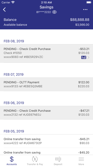 Pauls Valley National Bank Screenshot