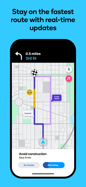 ‎Waze Navigation und Verkehr Screenshot