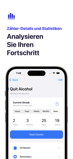 ‎Days Since: Quit Habit Tracker Screenshot