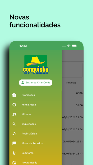 Conquista FM 97.7 Screenshot