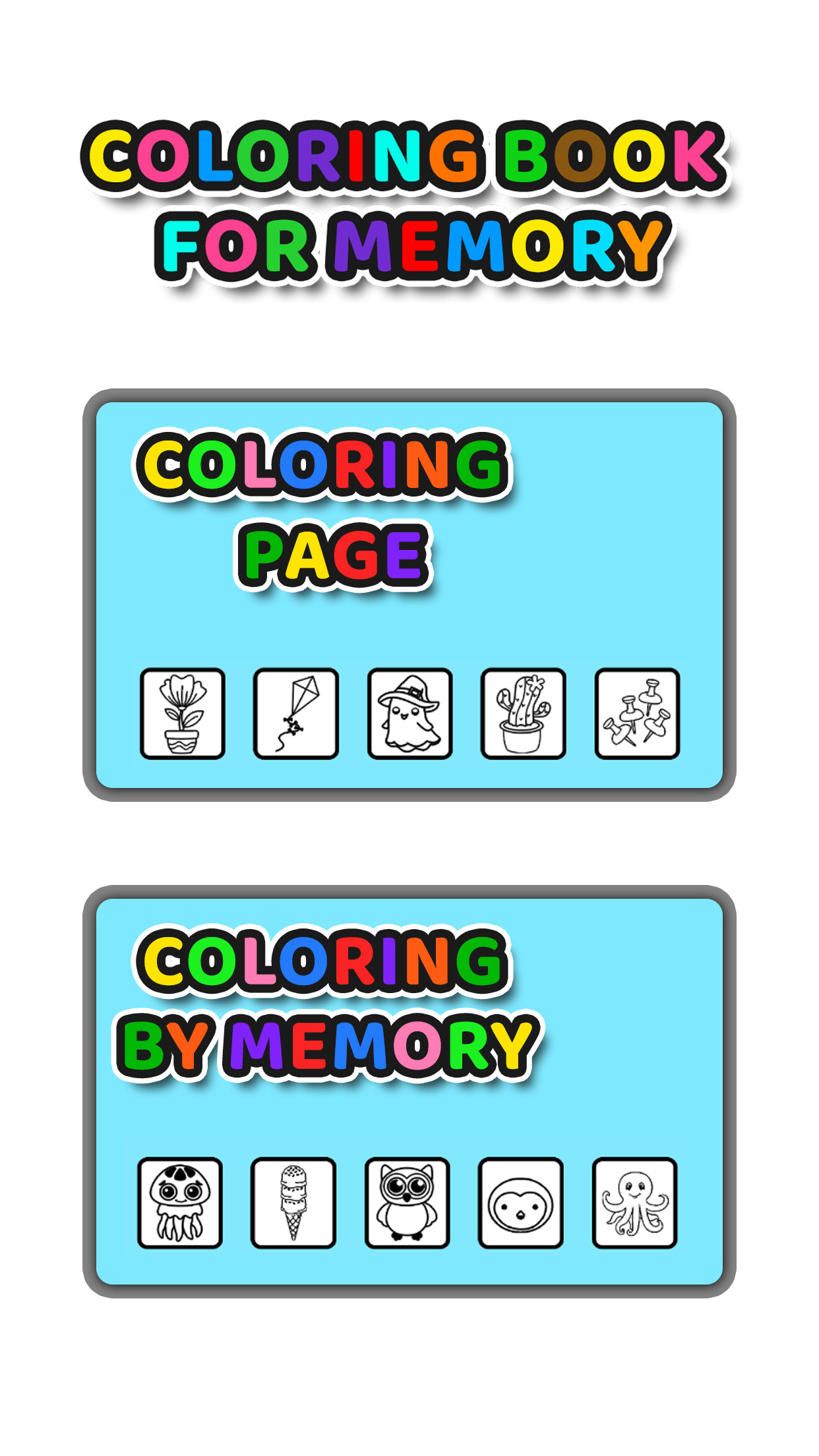 Color By memory: Coloring Book