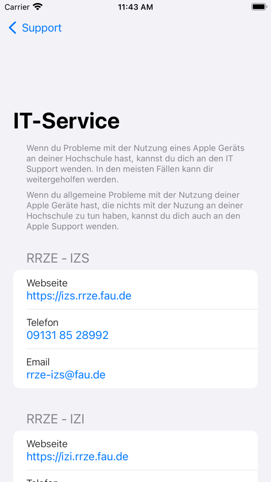 #3. iSupport on Campus (iOS) 由: Universitaet Erlangen-Nuernberg RRZE