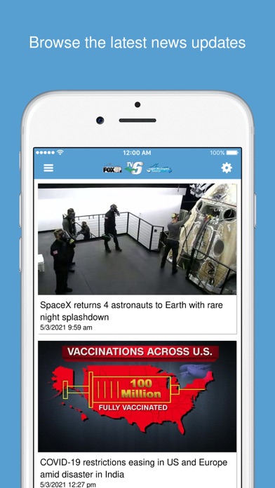 TV6 & FOX Up - WLUC News Screenshot