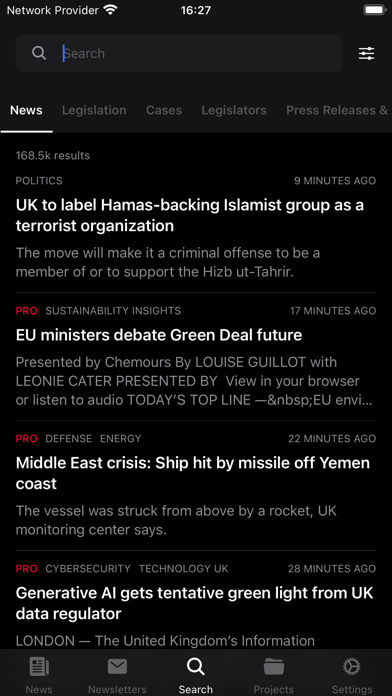 POLITICO Europe Edition Screenshot