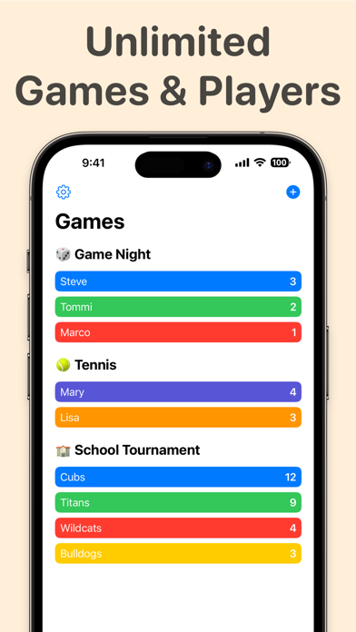 Keep Score: Scoreboard & Tally Screenshot