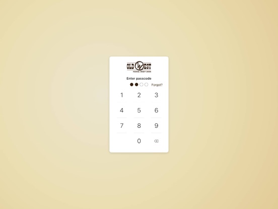 Old West FCU iPad screenshot 2 - Finance app