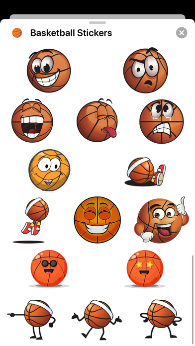 Screenshot #3 pour Basketball Stickers