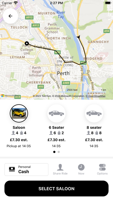 A & B Taxis Perth Screenshot