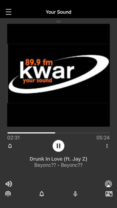 KWAR Radio Screenshot