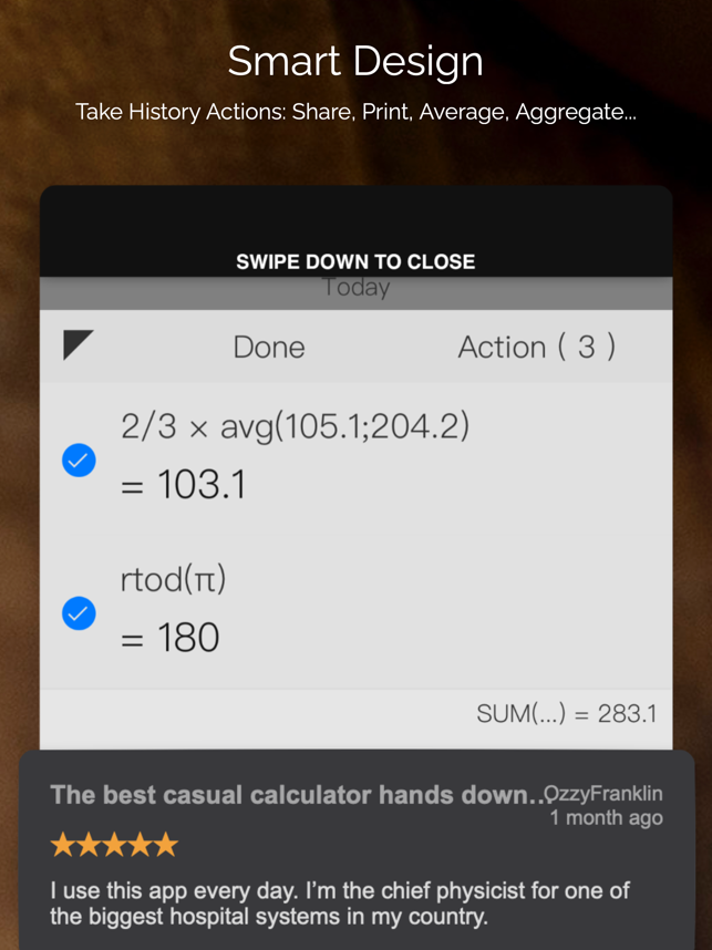 Kalkulator Cerdas CALC ± Tangkapan Layar