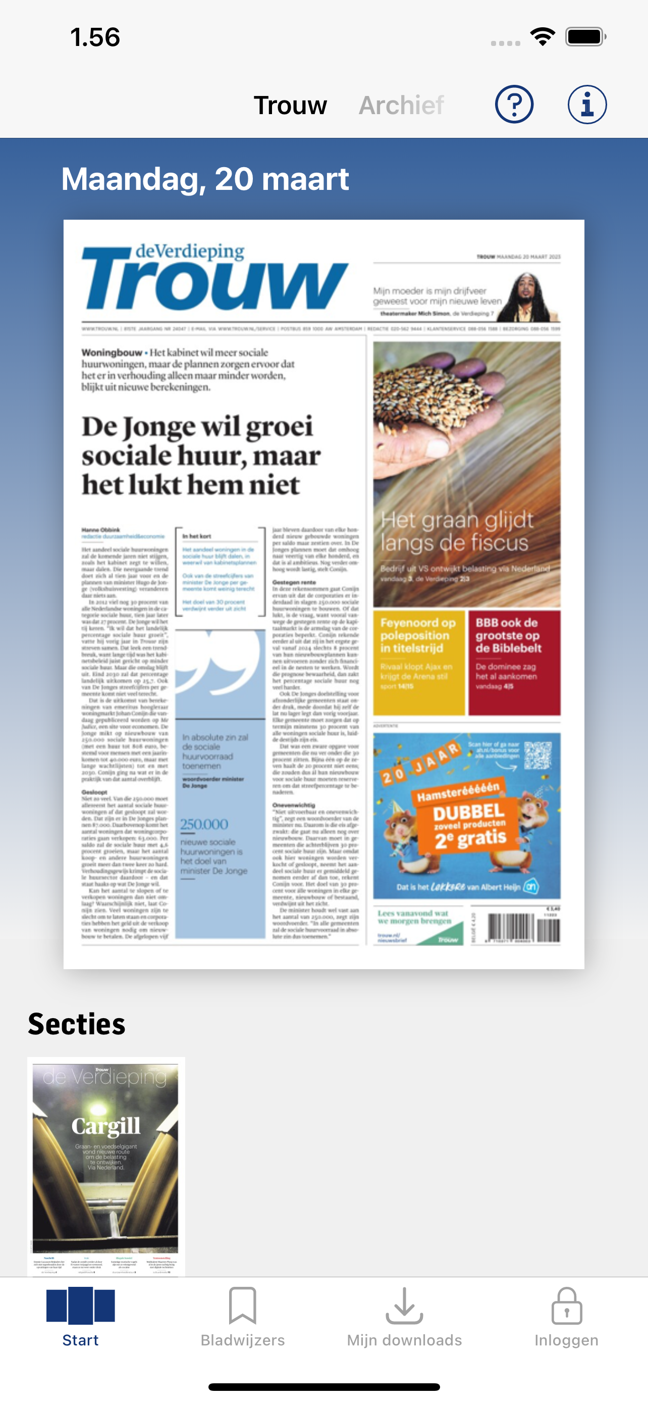 Trouw digitale krant